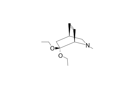 1-Methyl-7,7-diethoxyisoquinuclidene