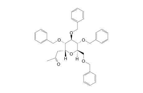 1-[(2R,3S,4R,5R,6R)-3,4,5-tris(benzyloxy)-6-(benzyloxymethyl)tetrahydropyran-2-yl]acetone