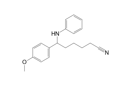6-anilino-6-(4-methoxyphenyl)hexanenitrile