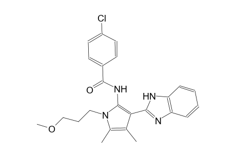 benzamide, N-[3-(1H-benzimidazol-2-yl)-1-(3-methoxypropyl)-4,5-dimethyl-1H-pyrrol-2-yl]-4-chloro-