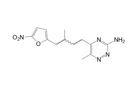 3-amino-6-methyl-5-[3-methyl-4-(5-nitro-2-furyl)-1,3-butadienyl]-as-triazine