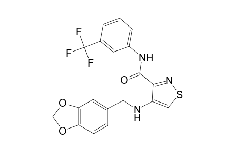 3-Isothiazolecarboxamide, 4-[(1,3-benzodioxol-5-ylmethyl)amino]-N-[3-(trifluoromethyl)phenyl]-