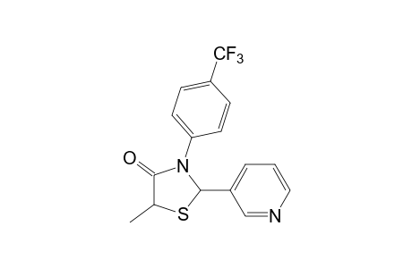 cis,trans-5-methyl-2-(3-pyridyl)-3-(alpha,alpha,alpha-trifluoro-p-tolyl)-4-thiazolidinone