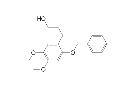 Benzenepropanol, 4,5-dimethoxy-2-(phenylmethoxy)-