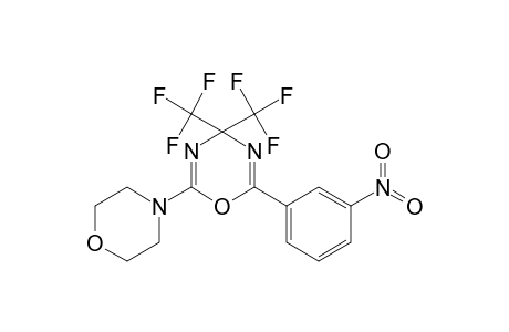 2-(4-morpholinyl)-6-(3-nitrophenyl)-4,4-bis(trifluoromethyl)-1,3,5-oxadiazine