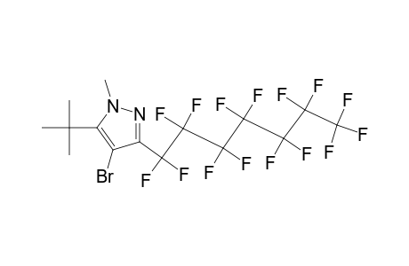 1H-Pyrazole, 4-bromo-5-(1,1-dimethylethyl)-1-methyl-3-(pentadecafluoroheptyl)-