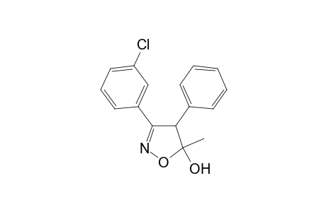 3-(3-Chlorophenyl)-5-hydroxy-5-methyl-4-phenyl-2-isoxazoline