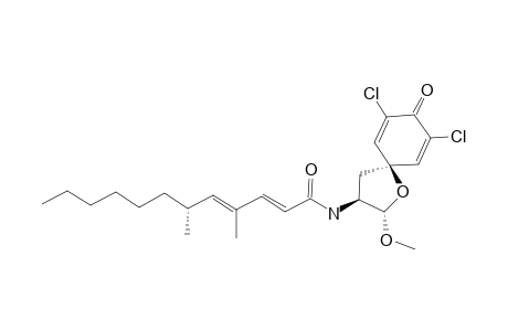 (2E,4E,6R)-N-[(2S,3S)-7,9-dichloro-8-keto-2-methoxy-1-oxaspiro[4.5]deca-6,9-dien-3-yl]-4,6-dimethyl-dodeca-2,4-dienamide