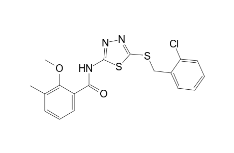 Benzamide, N-[5-[[(2-chlorophenyl)methyl]thio]-1,3,4-thiadiazol-2-yl]-2-methoxy-3-methyl-