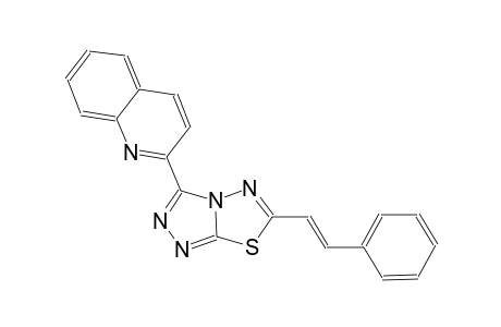 quinoline, 2-[6-[(E)-2-phenylethenyl][1,2,4]triazolo[3,4-b][1,3,4]thiadiazol-3-yl]-