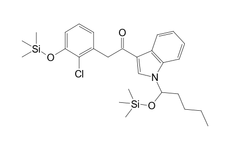 2-(2-Chloro-3-((trimethylsilyl)oxy)phenyl)-1-(1-(1-((trimethylsilyl)oxy)pentyl)-1H-indol-3-yl)ethan-1-one
