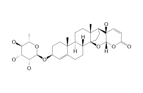 3-BETA-[(6-DEOXY-ALPHA-L-MANNOPYRANOSYL)-OXY]-14-BETA,21-ALPHA-EPOXY-20-BETA-HYDROXYBUFA-4,22-DIENOLIDE
