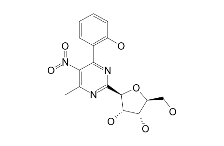 2-(BETA-D-RIBOFURANOSYL)-4-(2-HYDROXYPHENYL)-6-METHYL-5-NITRO-PYRIMIDINE