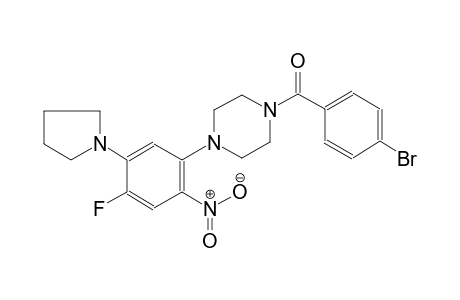 piperazine, 1-(4-bromobenzoyl)-4-[4-fluoro-2-nitro-5-(1-pyrrolidinyl)phenyl]-