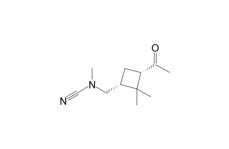 [(1R,3S)-3-ethanoyl-2,2-dimethyl-cyclobutyl]methyl-methyl-cyanamide