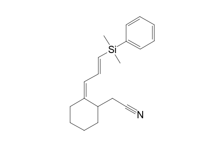 1-(Dimethylphenylsilyl-2-propenilidene-2-((cyanomethyl)cyclohexane