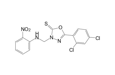 2-(2,4-dichlorophenyl)-4-[(o-nitroanilino)methyl]-delta2-l,3,4-oxadiazoline-5-thione
