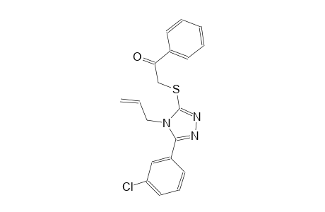 2-{[4-allyl-5-(3-chlorophenyl)-4H-1,2,4-triazol-3-yl]sulfanyl}-1-phenylethanone