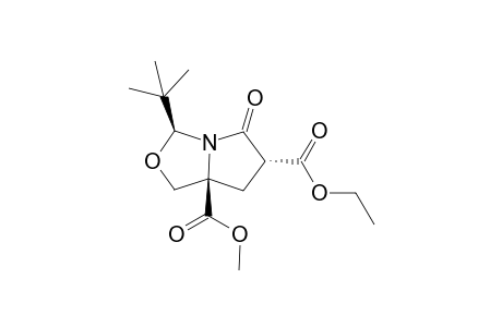 (3S,7aR)-3-tert-Butyl-1,6,7,7a-tetrahydro-5-oxopyrrolo[1,2-c]oxazolidine-6,7a-dicarboxylic acid 6-ethyl 7a-methyl ester