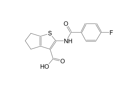 2-[(4-fluorobenzoyl)amino]-5,6-dihydro-4H-cyclopenta[b]thiophene-3-carboxylic acid