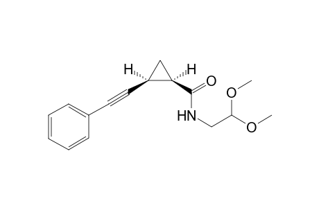 N-(2,2-Dimethoxyethyl)-(1R*,2S*)-2-(phenylethynyl)cyclopropanecarboxamide