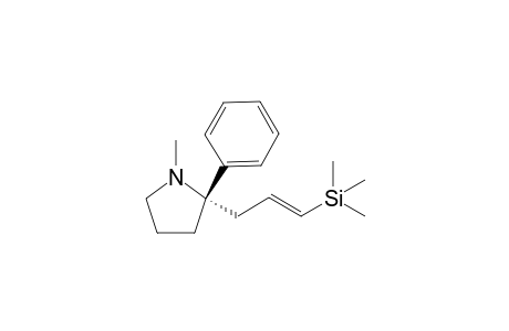1-Methyl-2-phenyl-2-[trans-1-(trimethylsilyl)prop-1-en-3-yl]pyrrolidine