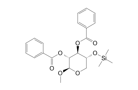 Methyl-2,3-di-O-benzoyl-4-O-trimethylsilyl.beta.-D-xylopyranosid