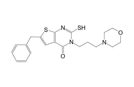 6-benzyl-3-[3-(4-morpholinyl)propyl]-2-sulfanylthieno[2,3-d]pyrimidin-4(3H)-one