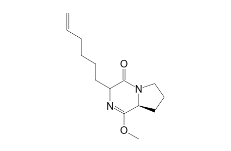 (3RS,8aS)-3-(5-Hexenyl)-1-methoxy-3,4,6,7,8,8a-hexahydroazolo[1,2-a]pyrazine-4-one