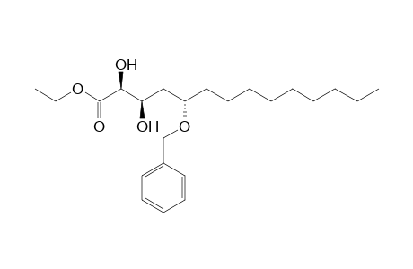 (2S,3R,5S)-2,3-dihydroxy-5-phenylmethoxytetradecanoic acid ethyl ester