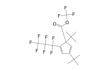 1,4-ditert-butyl-2-(1,1,2,2,3,3,3-heptafluoropropyl)cyclopenta-2,4-diene-1-carboxylic acid trifluoromethyl ester