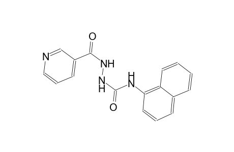 N-(1-naphthyl)-2-(3-pyridinylcarbonyl)hydrazinecarboxamide