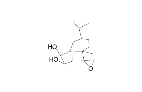 Spiro-10-(tricyclo[5.5.0.0(5,9)]decane-7,8-diol)-2'-(oxirane), 1-methyl-4-isopropyl- (8S)-