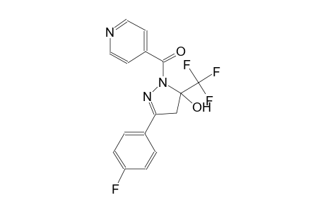 3-(4-fluorophenyl)-1-isonicotinoyl-5-(trifluoromethyl)-4,5-dihydro-1H-pyrazol-5-ol