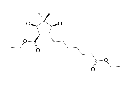 TRANS-ETHYL-5-(6-ETHOXY-CARBONYL-HEXYL)-2,4-DIHYDROXY-3,3-DIMETHYL-CYCLOPENTANE-CARBOXYLATE;(ISOMER-1)
