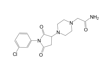 2-{4-[1-(3-chlorophenyl)-2,5-dioxo-3-pyrrolidinyl]-1-piperazinyl}acetamide