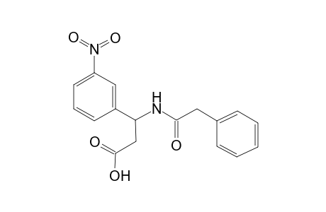 3-(3-nitrophenyl)-3-(2-phenylethanoylamino)propanoic acid