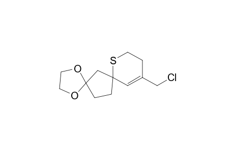 1,4-Dioxa-8-thiadispiro[4.1.5.2]tetradec-11-ene, 11-(chloromethyl)-, (.+-.)-
