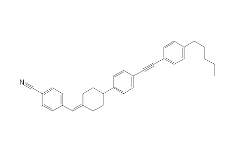 (+-)-1-[(p-Cyanophenyl)methylene]-4-[4'-[(p-amylphenyl)ethynyl]phenyl]cyclohexane