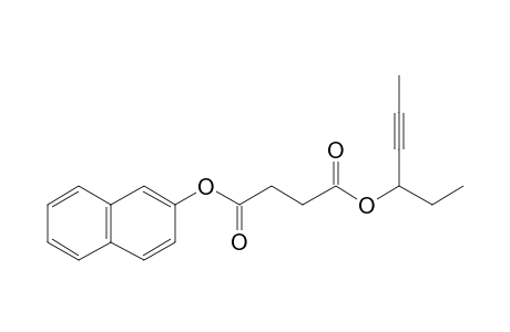 Succinic acid, hex-4-yn-3-yl 2-naphthyl ester