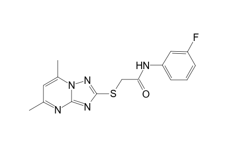 Acetamide, 2-[(5,7-dimethyl[1,2,4]triazolo[1,5-a]pyrimidin-2-yl)thio]-N-(3-fluorophenyl)-