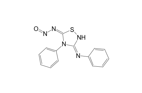 4-Phenyl-N-nitroso-3-(phenylimino)-1,2,4-thiadiazolidine-5-imine