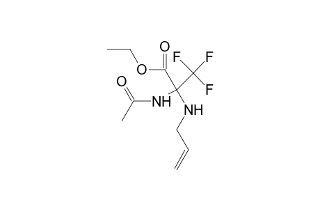 Ethyl 2-acetamido-2-(allylamino)-3,3,3-trifluoropropionate