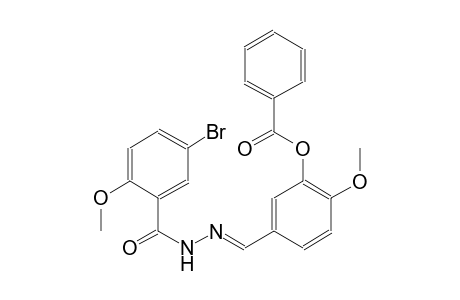 5-{(E)-[(5-bromo-2-methoxybenzoyl)hydrazono]methyl}-2-methoxyphenyl benzoate