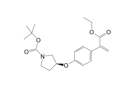 t-Butyl 3-{4'-[1"-(ethoxycarbonyl)ethenyl]phenoxy}pyrrolidine-1-carboxylate