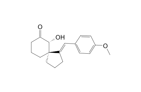 (5R*,6R*,E)-6-Hydroxy-1-(4-methoxybenzylidene)spiro[4.5]-decan-7-one