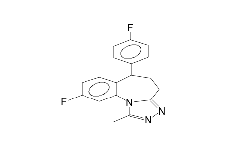 9-FLUORO-6-(4-FLUOROPHENYL)-1-METHYL-5,6-DIHYDROO-4H-S-TRIAZOLO[4,3-A]-1-BENZAZEPINE