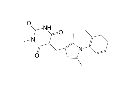 (5E)-5-{[2,5-dimethyl-1-(2-methylphenyl)-1H-pyrrol-3-yl]methylene}-1-methyl-2,4,6(1H,3H,5H)-pyrimidinetrione