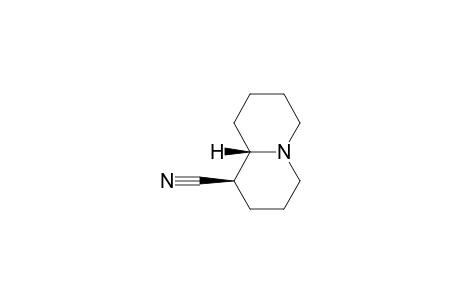 (+-)-(5R*,6S*)-1-Azabicyclo[4.4.0]decane-5-carbonitrile