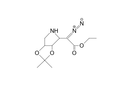 (2R,3S,4R)-Diazo(3,4-isopropylidenedioxy-pyrrolidin-2-yl)-acetic acid, ethyl ester